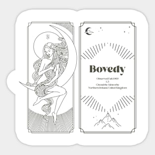 Meteorite Collector "Observed Fall: Bovedy" Meteorite Sticker